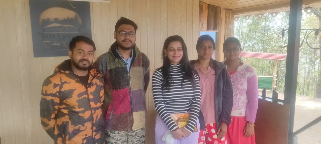 Hillstop Chaha farmstay background with mountain views